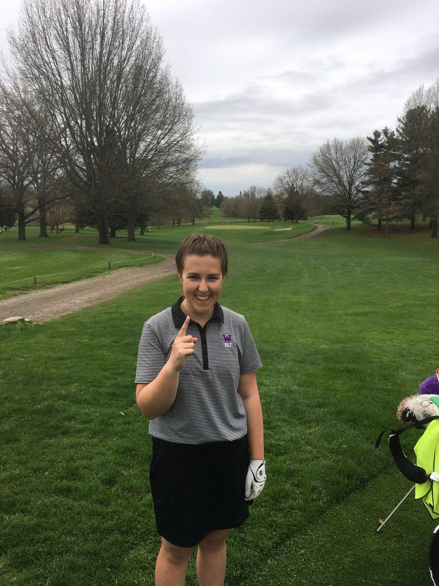 BulldogBam's tweet photo. How do you start a high school golf tournament...with a hole in one on the first hole.  Congrats @righthere_kat23 sorry I picked today to be 10 minutes late https://t.co/FShXz2Mm6E