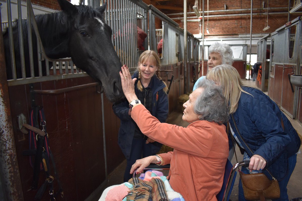 SilverWishesQC's tweet photo. 4 @QuantumCareLtd residents were taken to Brunei Stables at the Royal Military Academy at Sandhurst for their Silver Wish: to spend time with horses! An amazing trip for our residents and staff who went! https://t.co/6j1lL05oVr https://t.co/WyIH9DDiPp