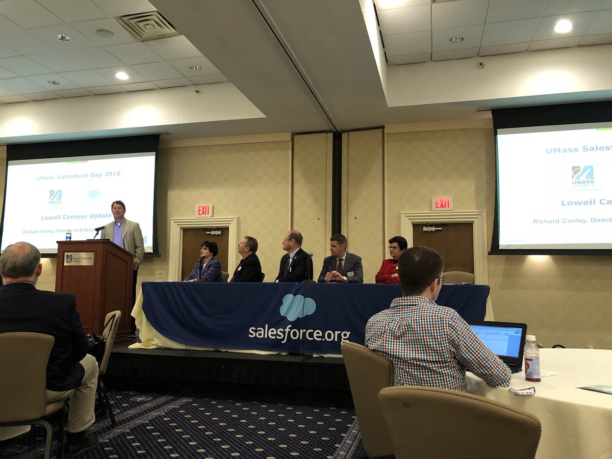 NehaMadhia's tweet photo. @rconley7 sharing the Umass Success Stories at the Umass Salesforce Day @umassforce @UMassLowell https://t.co/1jiMuucuW0