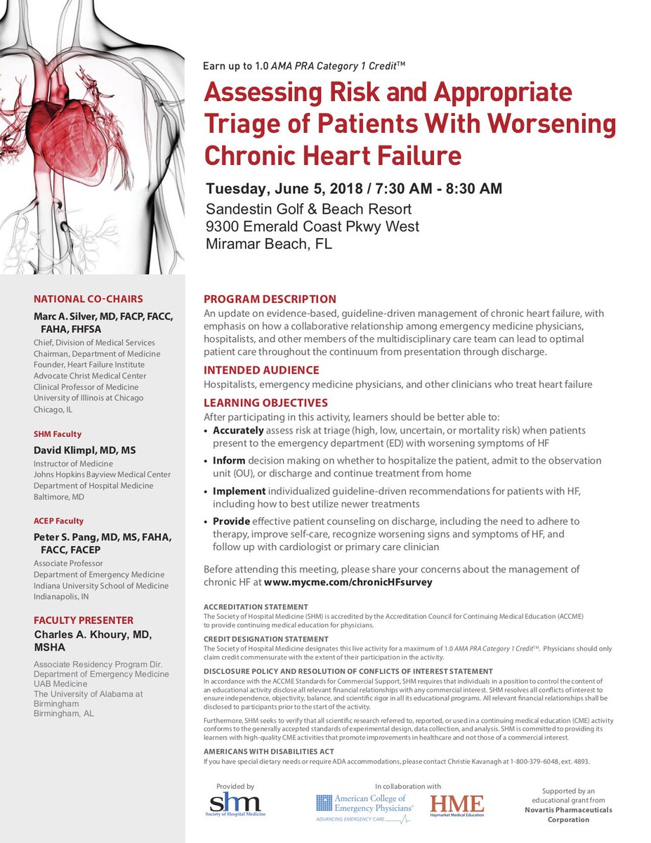 Don't miss Dr. Charles Khoury's talk on emergency management strategies for heart failure in Sandestin.  Sign up for the conference today! acepsoutheast.org <a href="/CK_82/">佐藤</a>