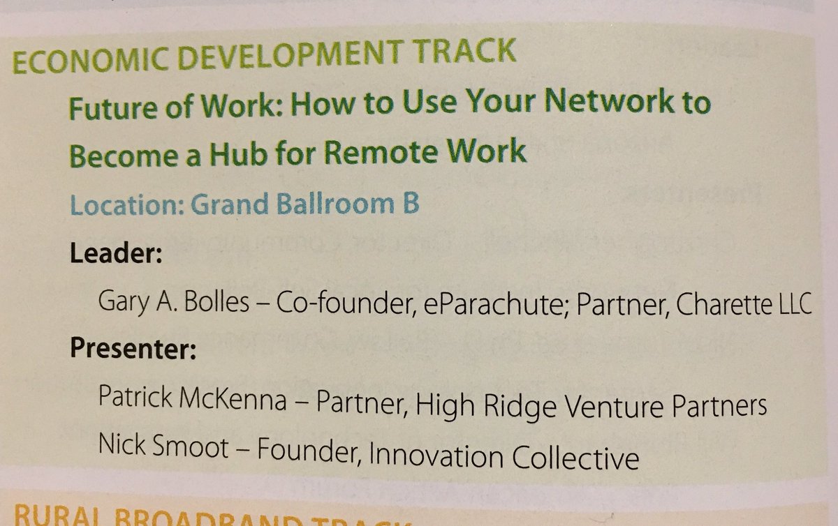 RuKCMO's tweet photo. #BBCS18 #FutureOfWork: How to Use Your Network to Become a Hub for #RemoteWork #DistanceWorking - @tammycbuckner @TomEsselman @FEC_KC @robertoge @mph_phd @KCstartupFDN @SarahKCMO @JavonDDavis @KCSourceLink  any questions? #digitalequity #economicmobility #thanksgoogle https://t.co/5kZjbN1vFt
