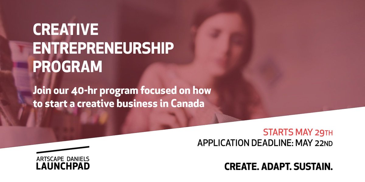 LaunchpadTO's tweet image. Looking to crystallize your creative ideas, nurture partnerships and unlock funding pathways? You don't have to do it alone. Apply today for our mentor-led, collaborative program and map out realistic goals to grow your creative business.

artscapedanielslaunchpad.ca/creative-entre…
