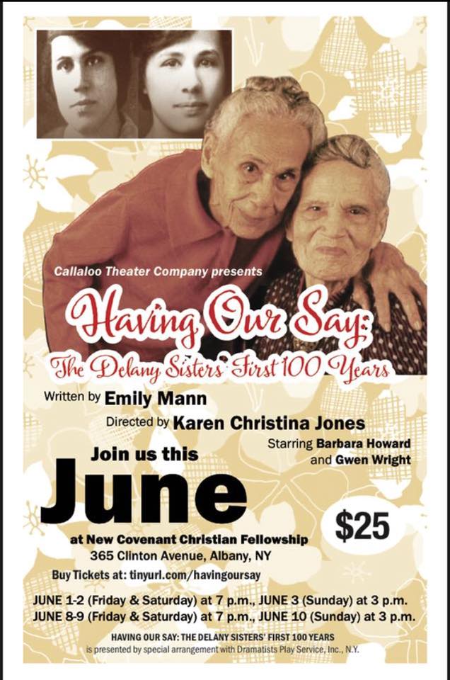 clhcosmo's tweet photo. CLIENT NEWS: @BarbaraNHoward will be starring in "Having Our Say: The Delany Sisters First 100 Years" the first two weekends of June at New Covenant Christian Fellowship (365 Clinton Avenue, Albany, NY 12206)

Price: $25

Link to tickets: https://t.co/WAldRkeOmv

Xo https://t.co/SpWs2kcmXK