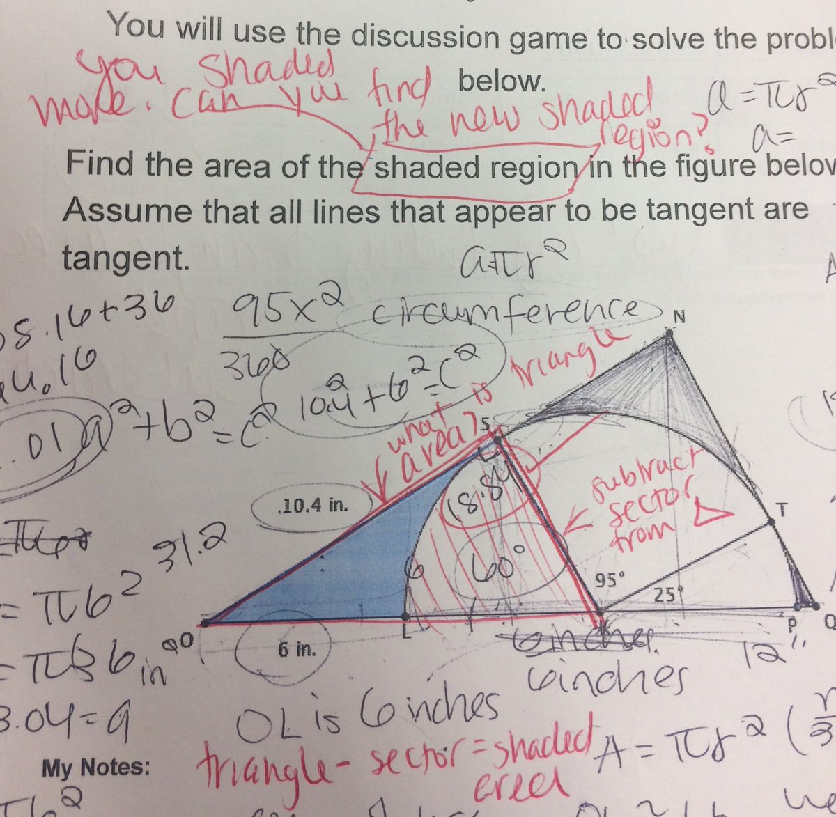 cruzteach's tweet photo. When students like to color, I can give them a little more challenge #shadedregion #geometry #discussiongame #iteachmath #mtbos #nbpspd https://t.co/l9Bph9S6qL