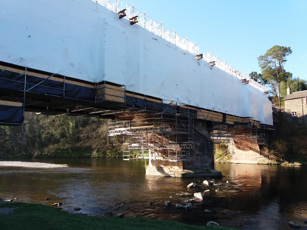 Lowood Bridge update: good progress is being made, with the project on course to be completed by mid-June as scheduled #sbctravel scotborders.gov.uk/lowoodbridge