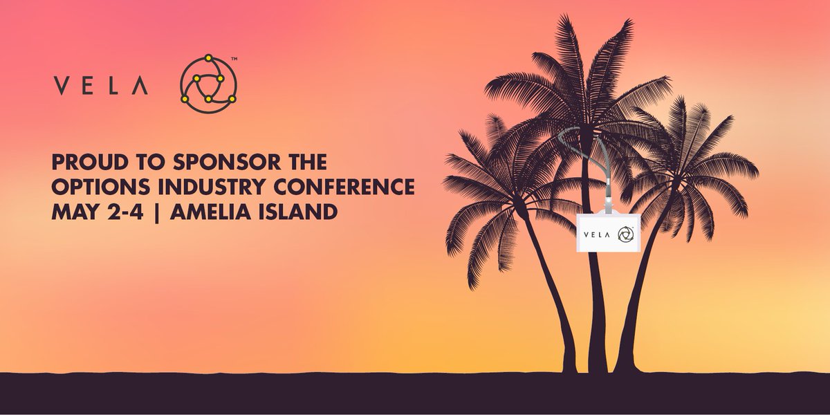 TradeVela's tweet photo. The @optionsconf kicked off today in #AmeliaIsland. Look for the Vela team to learn more about the #VelaStack #OptionsBookBuilding #TickerPlant #ExecutionGateways #DMA #TradingPlatform #OPRA #risk #Analytics #ThisIsVela https://t.co/6skHo1XOK6 #OIC https://t.co/za8w2Pzv9Z