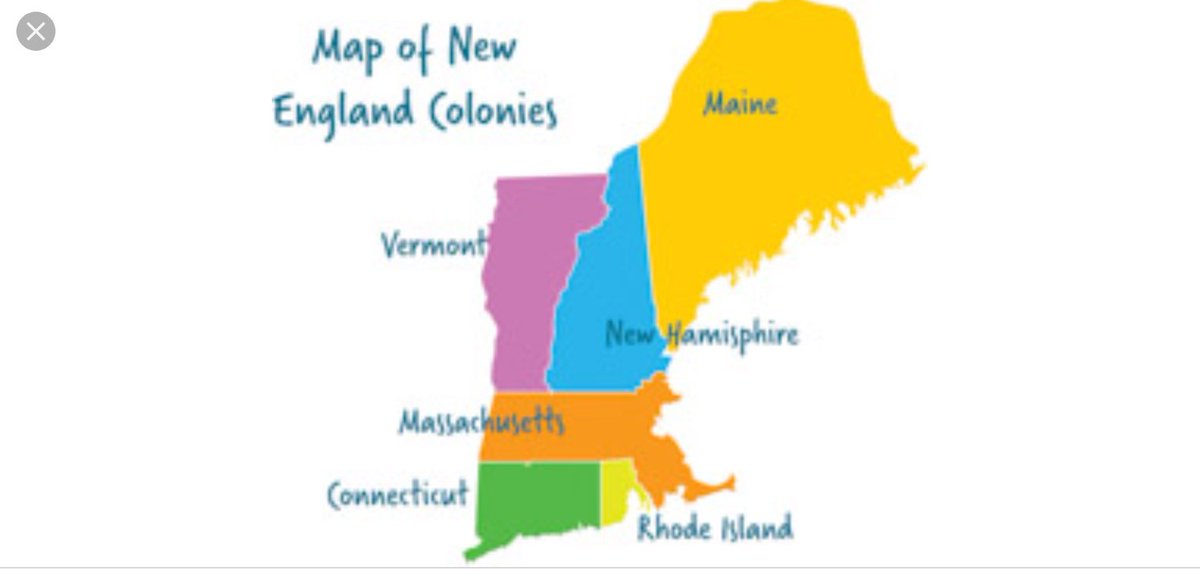 GeorgeBakery4's tweet photo. New England Colonies@New Hampshire, Rhode Island, Connecticut, Massachusetts

#longwinters #fish #rockysoil  @drobert7thgrade https://t.co/LJcFqVvUrR