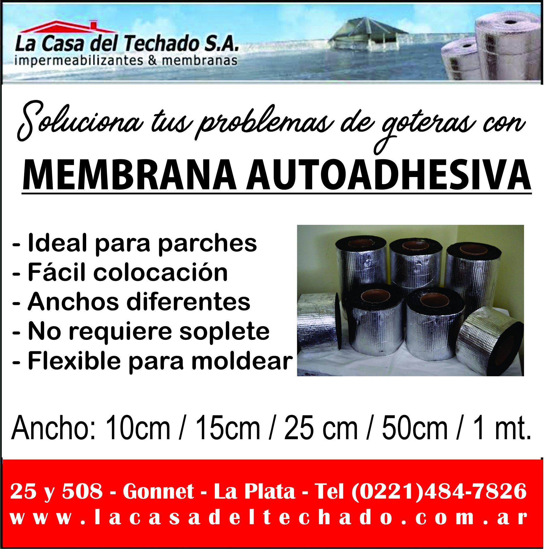 48 Membrana autoadhesiva colocación - Gotera techo 