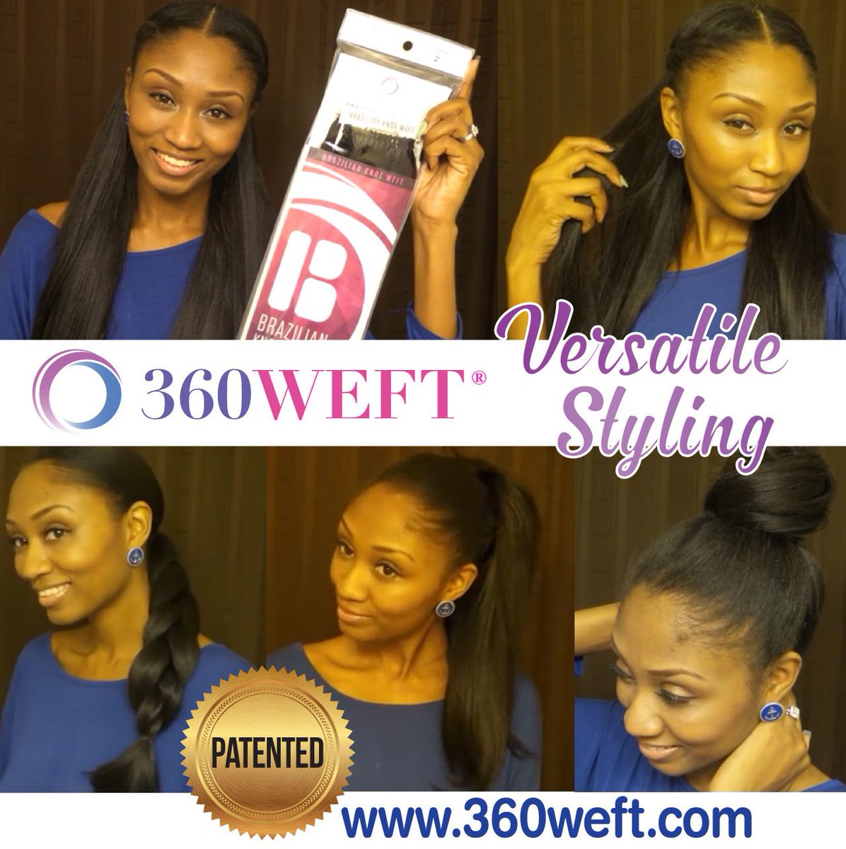 ChadeFashions's tweet photo. 360 degree versatility gives you the freedom to style the hair any way you want! Ponytails. Braids. Buns. You name it! Be creative and express your personality with 360 Weft! Check it out at https://t.co/zJDrnAefjx!
#hairstyles #360weft #bun #hair #ponytail #braid #braids #buns https://t.co/ukBwA6ab3p