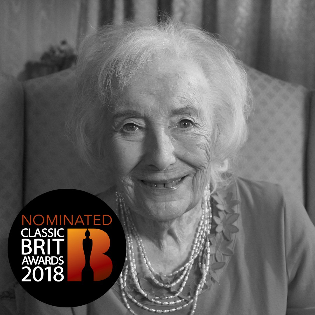 We're delighted to announce that Dame Vera Lynn will be receiving a Lifetime Achievement Award at this year's @Classic_BRITs 🎉 Congratulations! Vera has also been nominated in the Female Artist of the Year category.