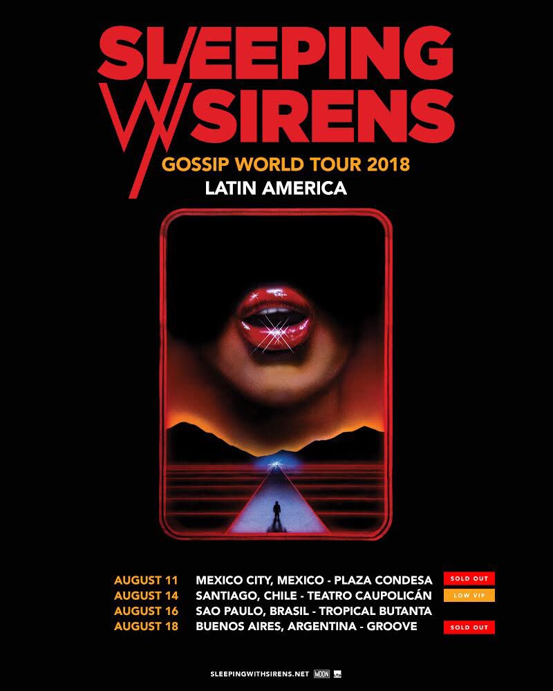 SWStheband's tweet photo. VIP for Latin America are going fast! 

We’re all out in Mexico City and Buenos Aires, and there are just a few left in Santiago... remaining tickets &amp; VIP for all shows are available at https://t.co/NxP5OGpRBr 👄🌎❤️ https://t.co/ifvEJbl5ma