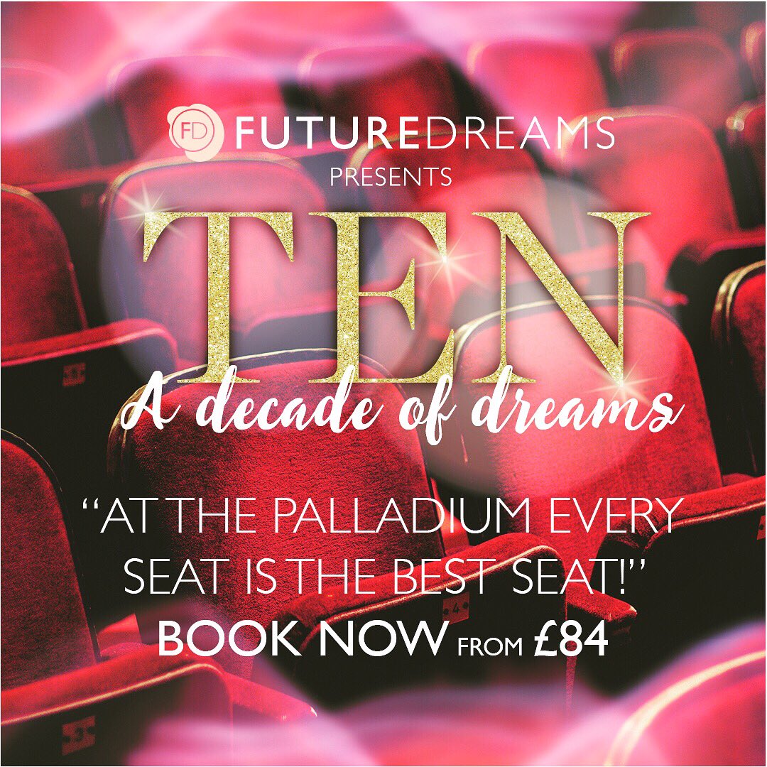 futuredreamss's tweet photo. Have you got your ticket yet? 
We have an AMAZING line up for the @futuredreamss #FDTEN show, inlcuding @melaniecmusic  @MammaMiaMusical @DreamgirlsLDN @ChicagoOnStage @lavoixtheshow @CamillaKerslake 
@paulzerdin &amp; many more acts to be announced, so watch this space! https://t.co/ZYSTNOa3WN