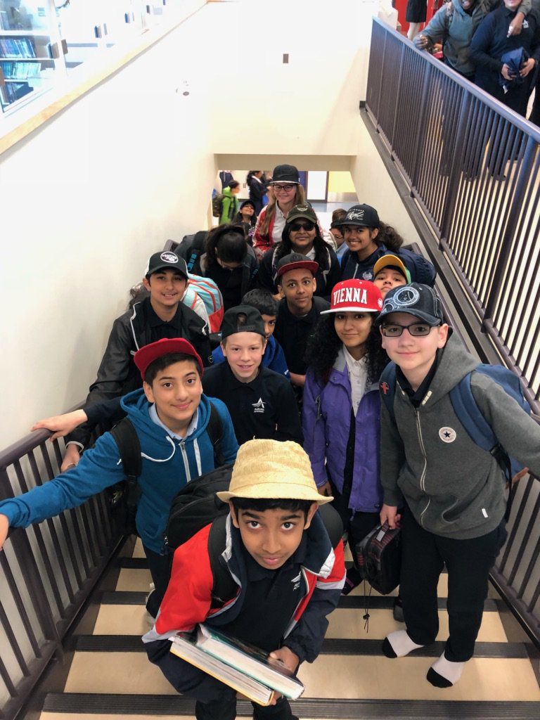 AACSMiddle's tweet photo. Hats on for Mental Health at Aurora School! https://t.co/XgsVVsxVn8