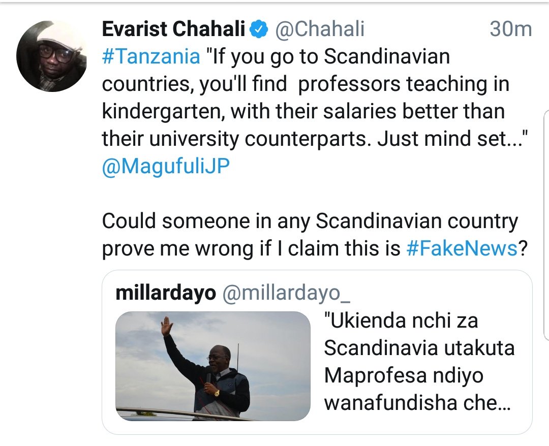 Chahali's tweet photo. Apparently President @MagufuliJP was being "economical with the truth" (a diplomatic way of saying he was lying) #WildWatermelons ๐ #MatangoPori ๐คฃ https://t.co/VOMsnLTQfd