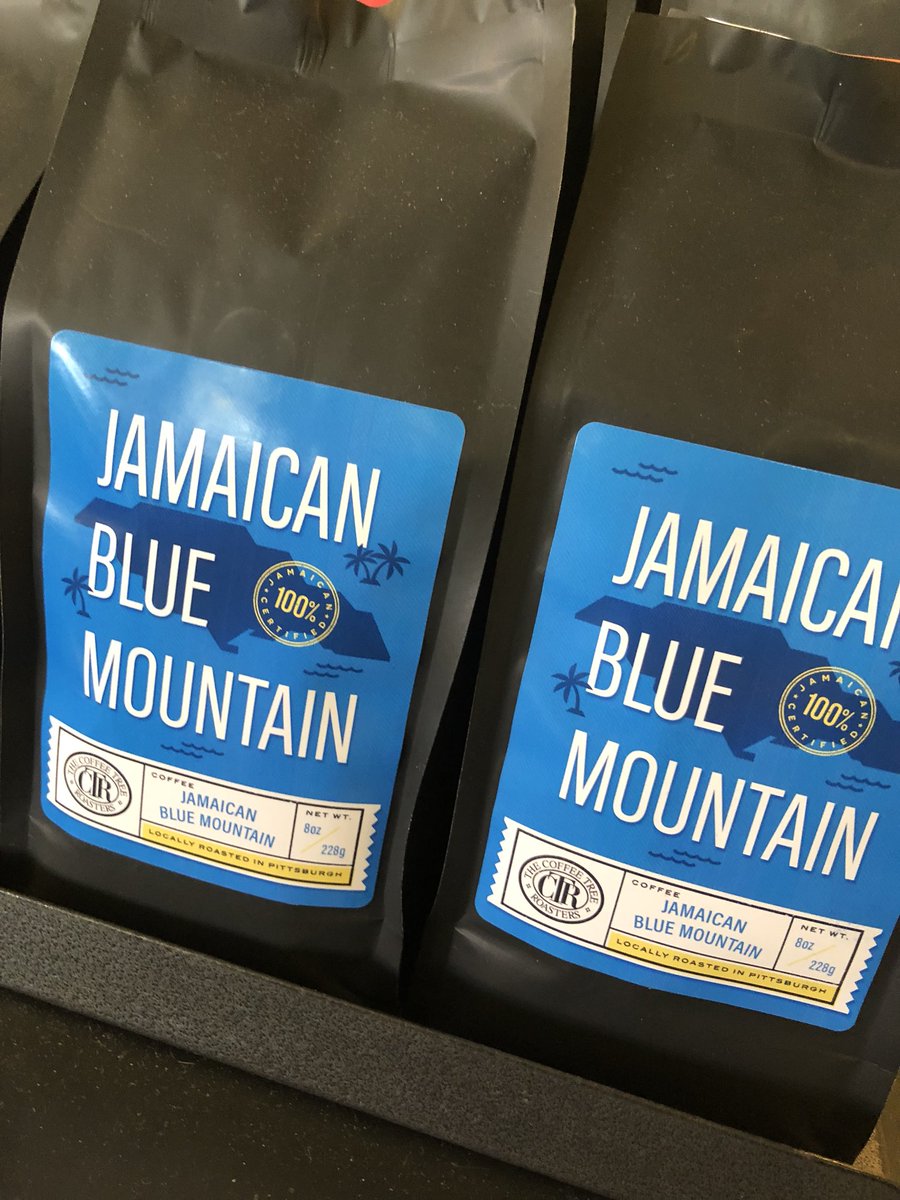 CoffeeTreePgh's tweet photo. Jamaica Blue Mountain ✨ Fresh Roasted and in stores again this Saturday, May 5th! Feel free to pre-order for pick up!
#MyCTR #Coffee #SpecialtyCoffee #JamaicaBlueMountain #CoffeePlease https://t.co/3PhuGYLCr7