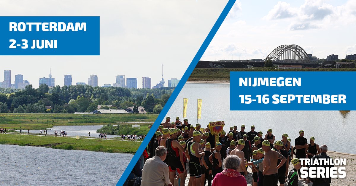 De <a href="/010triathlon/">Triathlon Series</a> is terug: met de Triathlon024 (een sprinttriathlon) en de Triathlon010 (sprint-/en kwartafstand)! Gaaf voor zowel de beginnende als ervaren triatleet 💪. De inschrijvingen zijn open, zien we jullie daar 🙌?
triathlonseries.nl