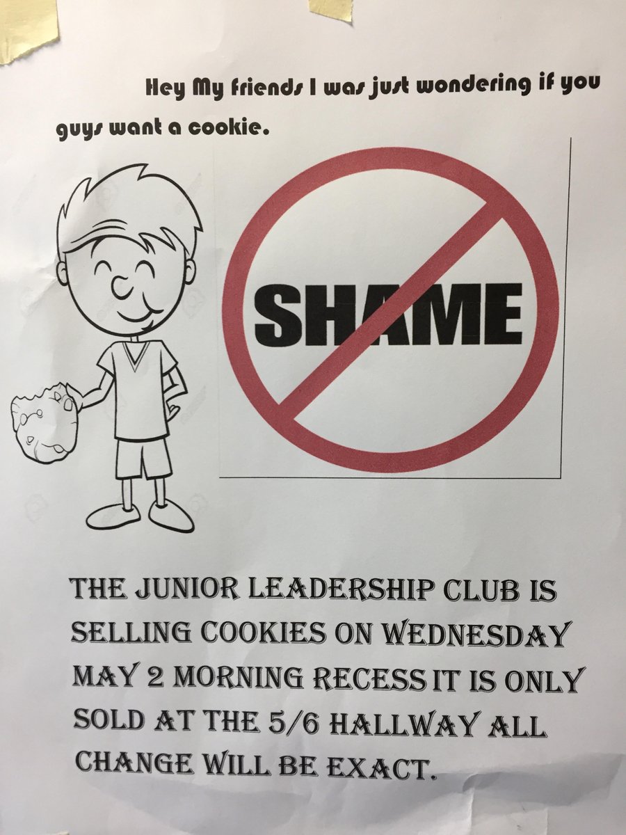 iancgray's tweet photo. Junior Leadership Club Bake Sale today! 🍪 https://t.co/RZ3EwdUlAL