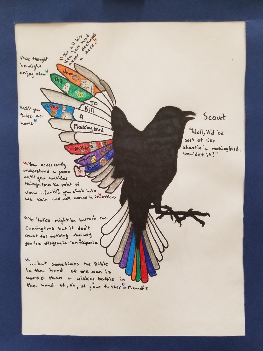MicheleOnline's tweet image. Creative #ToKillAMockingbird projects are amazing! @WHSLionsPride #fcpsela @WHSAlphaLion