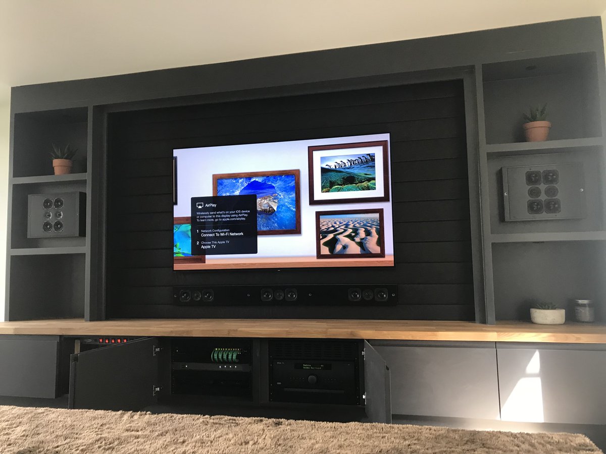 cinemaworks_'s tweet photo. Back at our favourite recent job for a feature request. 

‘Can I have Sky picture with Sonos sound?’ Why yes you can!

Loving @RTICorp and @ArcamUK  for making things like this easy #custom #service #love 

With @total_installs https://t.co/EnarEMz8BN