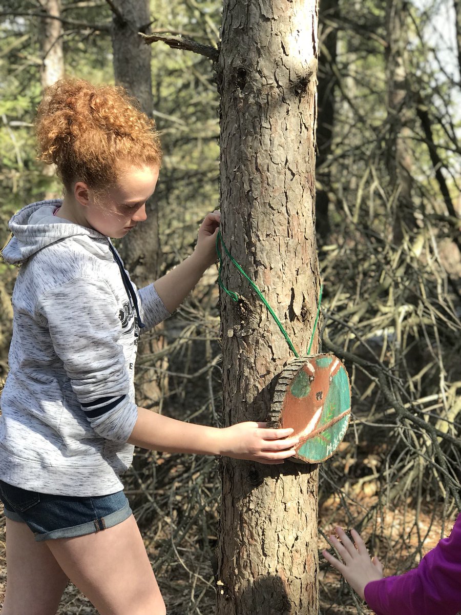 5th graders preparing for the art gallery walk through the school forest. What a terrific group of workers and artists! <a href="/CPiczkowski/">Craig Piczkowski</a>