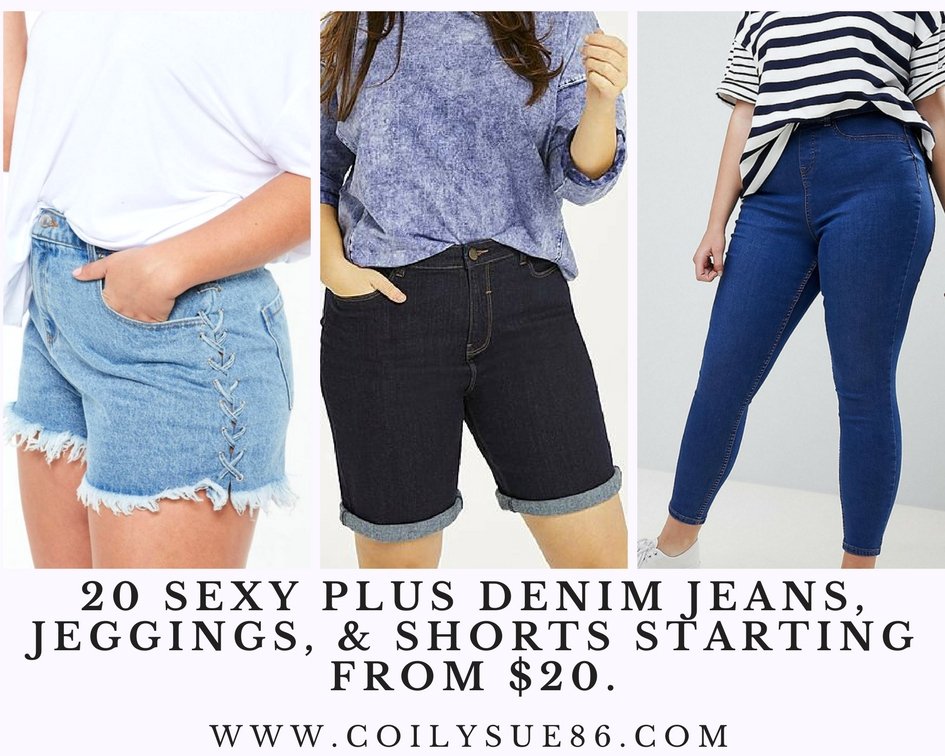 EbonyGlassCo's tweet photo. 20 Sexy Plus Denim Jeans, Jeggings, &amp; Shorts Starting From $20. Spring Summer 2018
#CoilySue86 #ASOS #SimplyBe #MissGuided #LoftPlus #Maurices #Torrid #CharlotteRusse #Plus #PlusSize #SummerVacation #SummerBreak #PlusShorts… https://t.co/Kvuf2q3rVp https://t.co/2UDcNXO1qK
