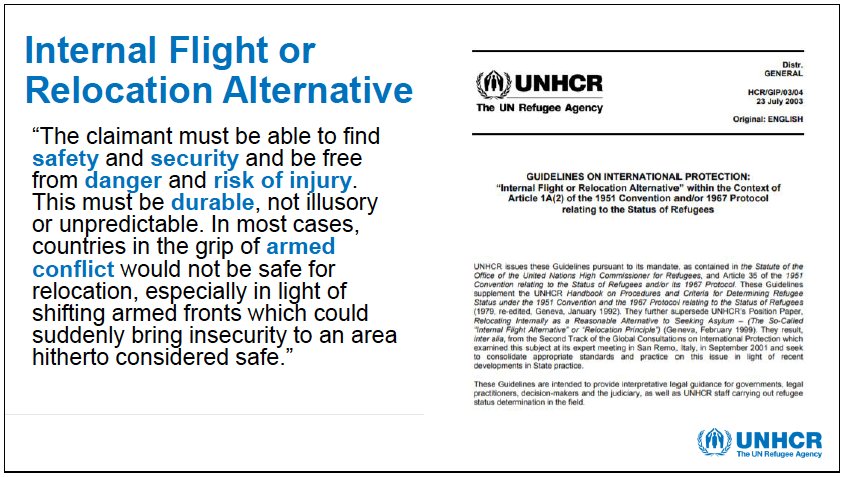 <a href="/obioraokaforc/">Obiora C. Okafor</a> Did you ask the Swedish government about the neglecting of the §27 in the guidelines for internal protection for afghan refugees? If so, what did they answer?