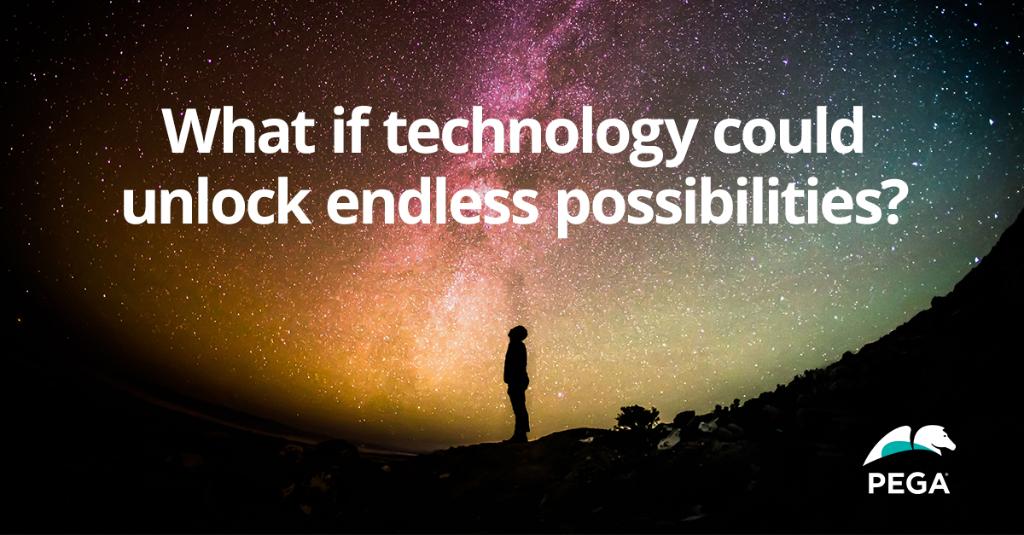 pega's tweet photo. What if your enterprise software was as limitless as your ideas? Join us for our biggest product announcement ever - only at #PegaWorld. https://t.co/dDXy1XSdLw https://t.co/llOTu3XN4h