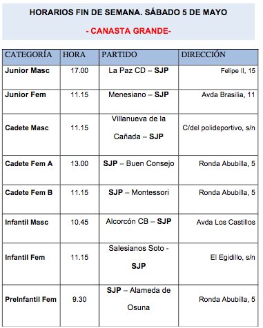 SjPbasket's tweet photo. Llega Mayo y con él más partidos de liga en @sjpbasket 😍 Ánimo a todos pero sobretodo al #InfantilMasc, #PreInfantilFem y #MiniCaimanes que juegan su primer cruce de PlayOff 💪 #VamosSJP https://t.co/GH9Jy2PU9B