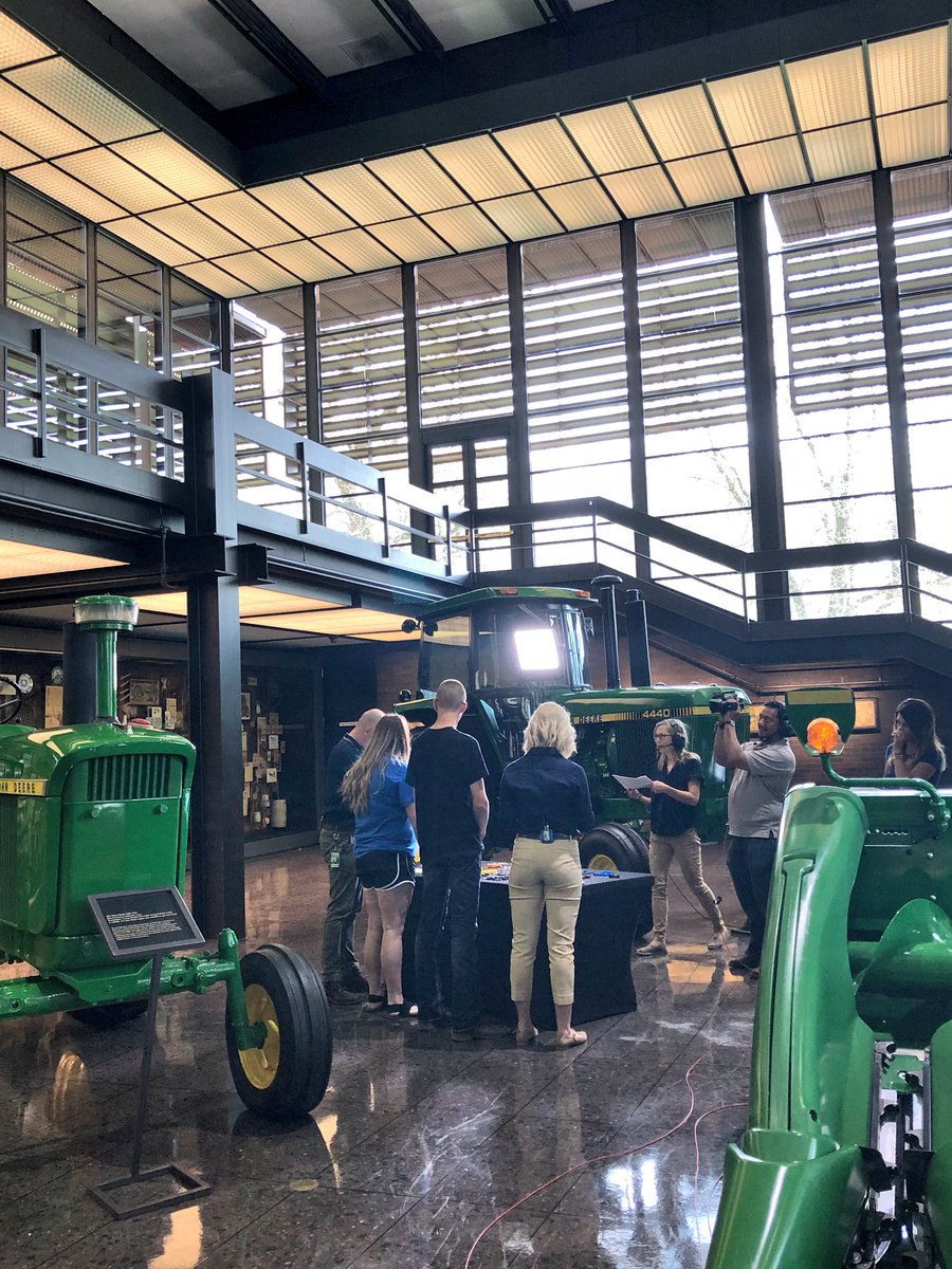 NorthScottAg's tweet photo. Sneak peak with #AgExplorerVFT at @JohnDeere! North Scott FFA members Colin & Paige are helping @NationalFFA & @DiscoveryEd introduce the next generation of manufacturers to innovative and accessible careers in #STEM! Tune in tomorrow at Thursday at 1PM ET https://t.co/aaHiqBmKXG https://t.co/VFRwvEXz7C
