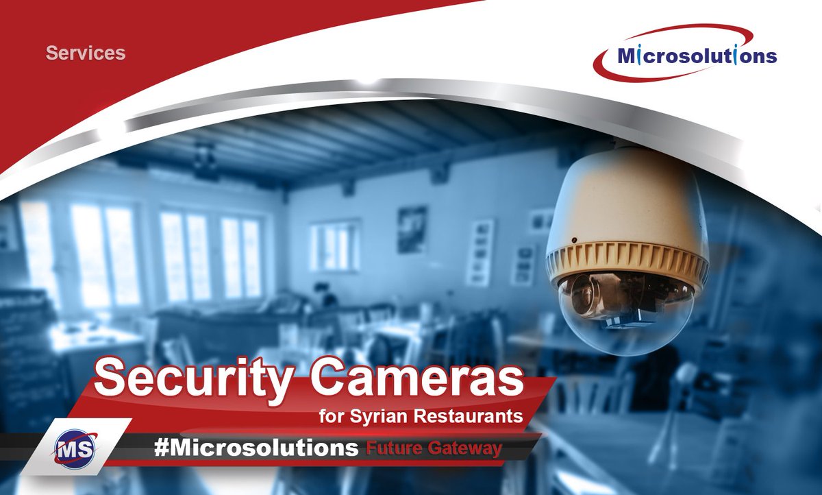 Microsolution12's tweet image. أحدث كاميرات المراقبة  متوفرة الآن في سورية لتضمن نظام حماية ومراقبة متكامل للمطاعم والمراكز التجارية.
 للمزيد من المعلومات يمكنكم مراسلتنا من خلال :
  info@microsolutions.sy
 011 44686850
 011 44686840
 #Microsolutions #Syria #Damascus #services 
 #Restaurant #security #camera