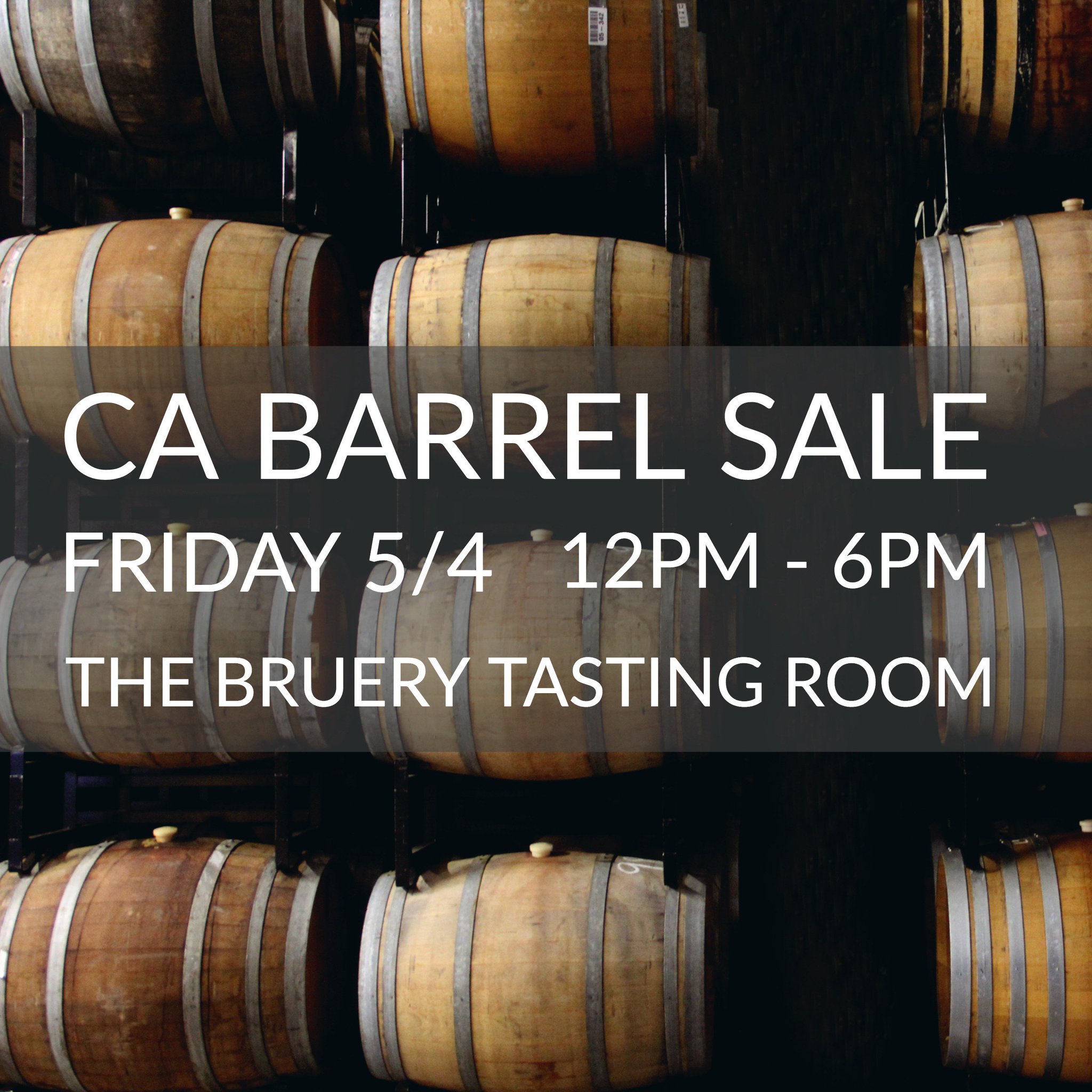 The Bruery On Twitter We Re Holding A Barrel Sale At Our