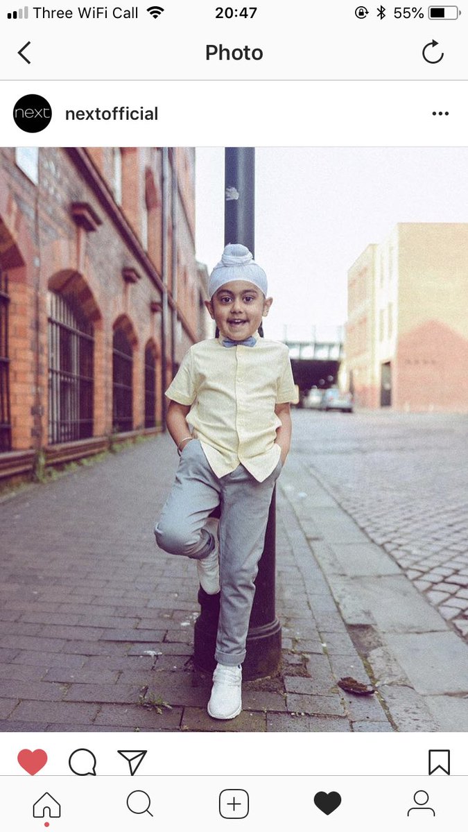 mannisandhu's tweet photo. A lot of my generation of Singh’s grew up being made to feel different and not normal.

I wouldn’t have dreamt of seeing someone that looked like me being advertised by a large retailer.

Look at this G 💙 So happy this generation of Singh’s are living in better times https://t.co/Z0nDAgpaSw