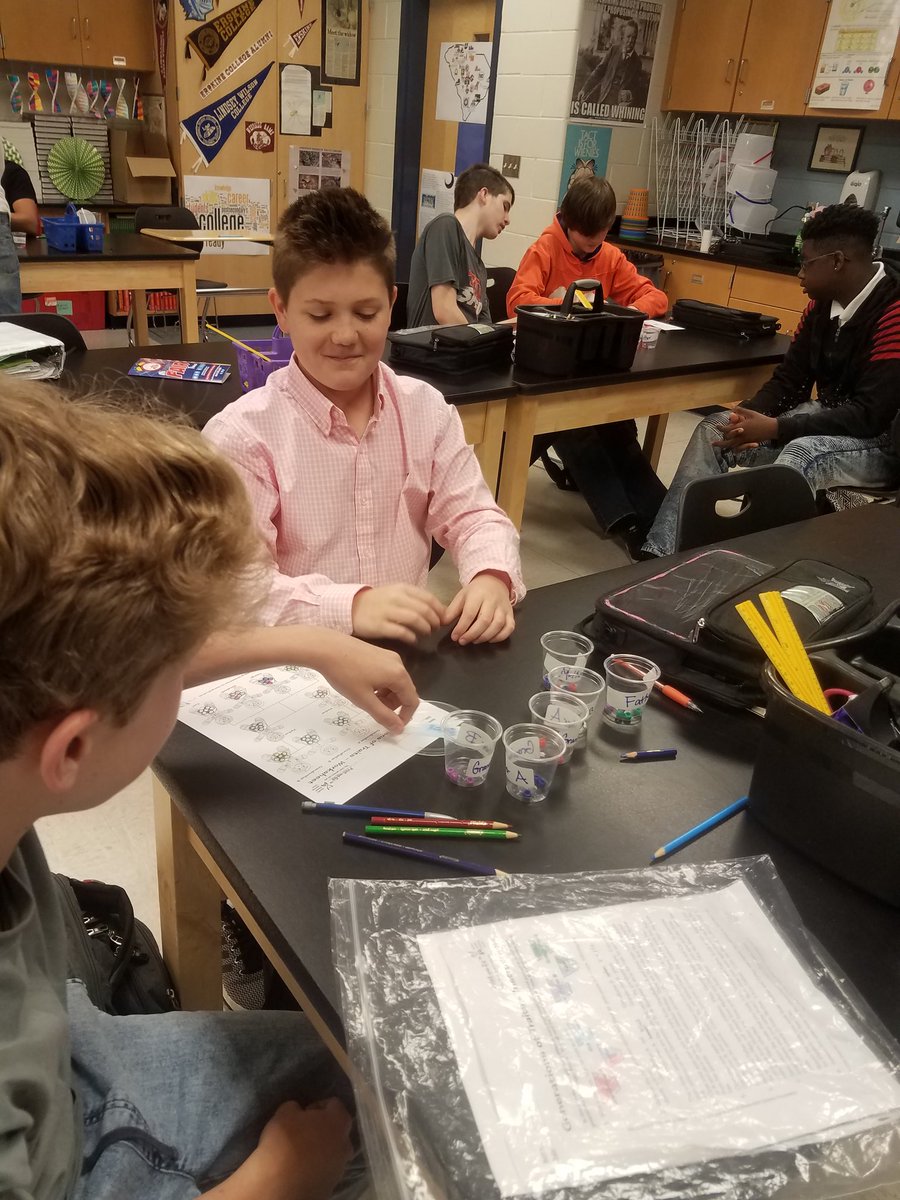 RAMSrmccormick's tweet photo. Students modeling traits being passed through 3 generations! #RAMSInspire https://t.co/rNZBNXaxdU