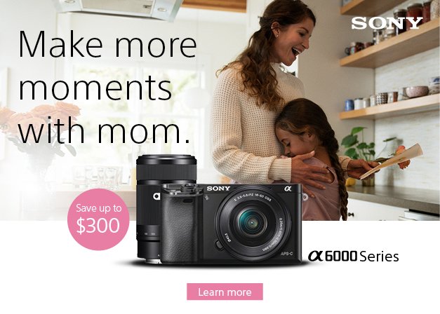 CameraBrynMawr's tweet photo. Save up to $500 on select @Sony A7 Series cameras this Mother’s Day. Check out all the limited time  offers from Sony. Offers valid through 5/12/18. Stop by our Bryn Mawr  store or shop online at https://t.co/BQvzIL6mvq. https://t.co/vCt6xTN9Sj