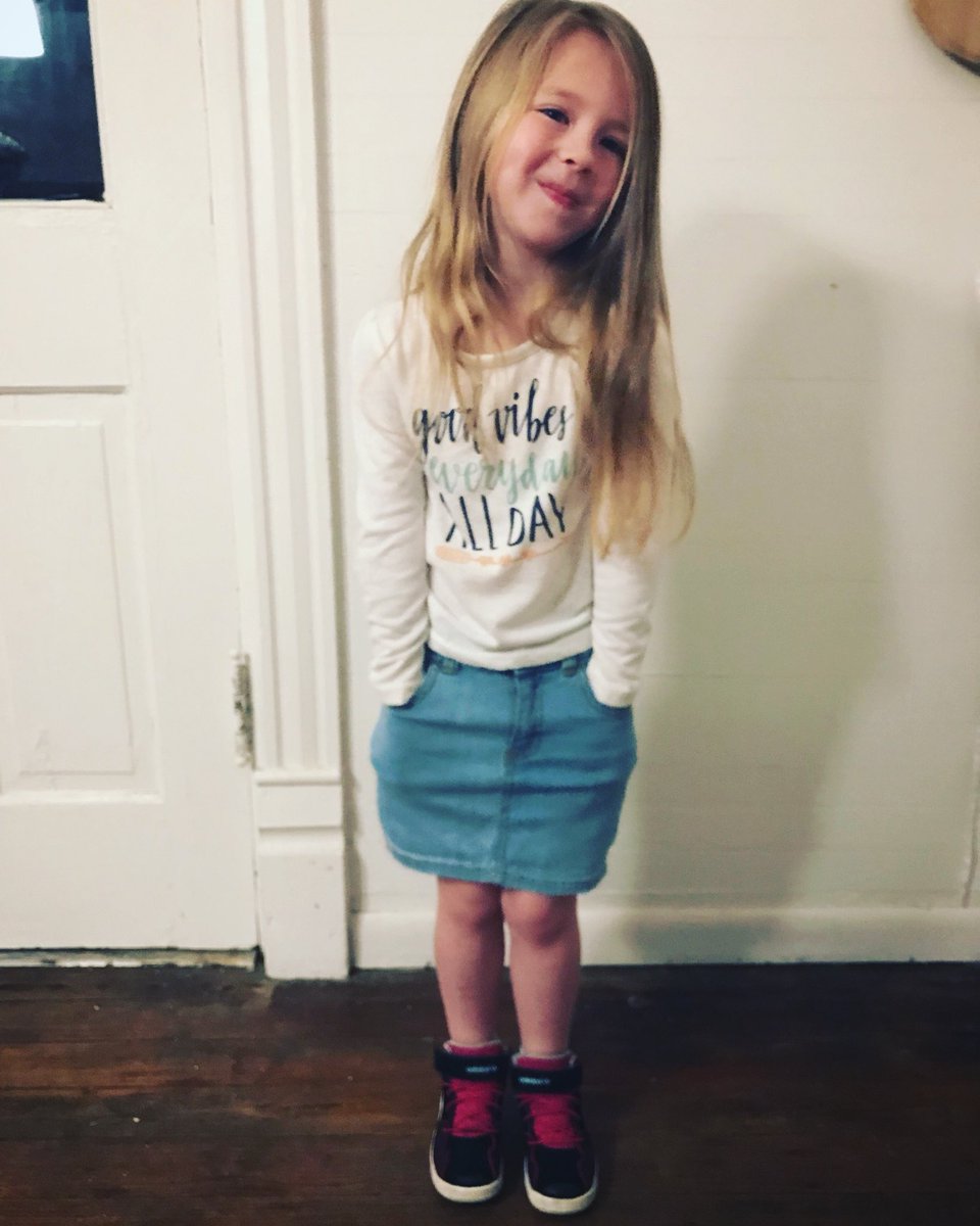 I can’t believe I have a jean skirt!!!