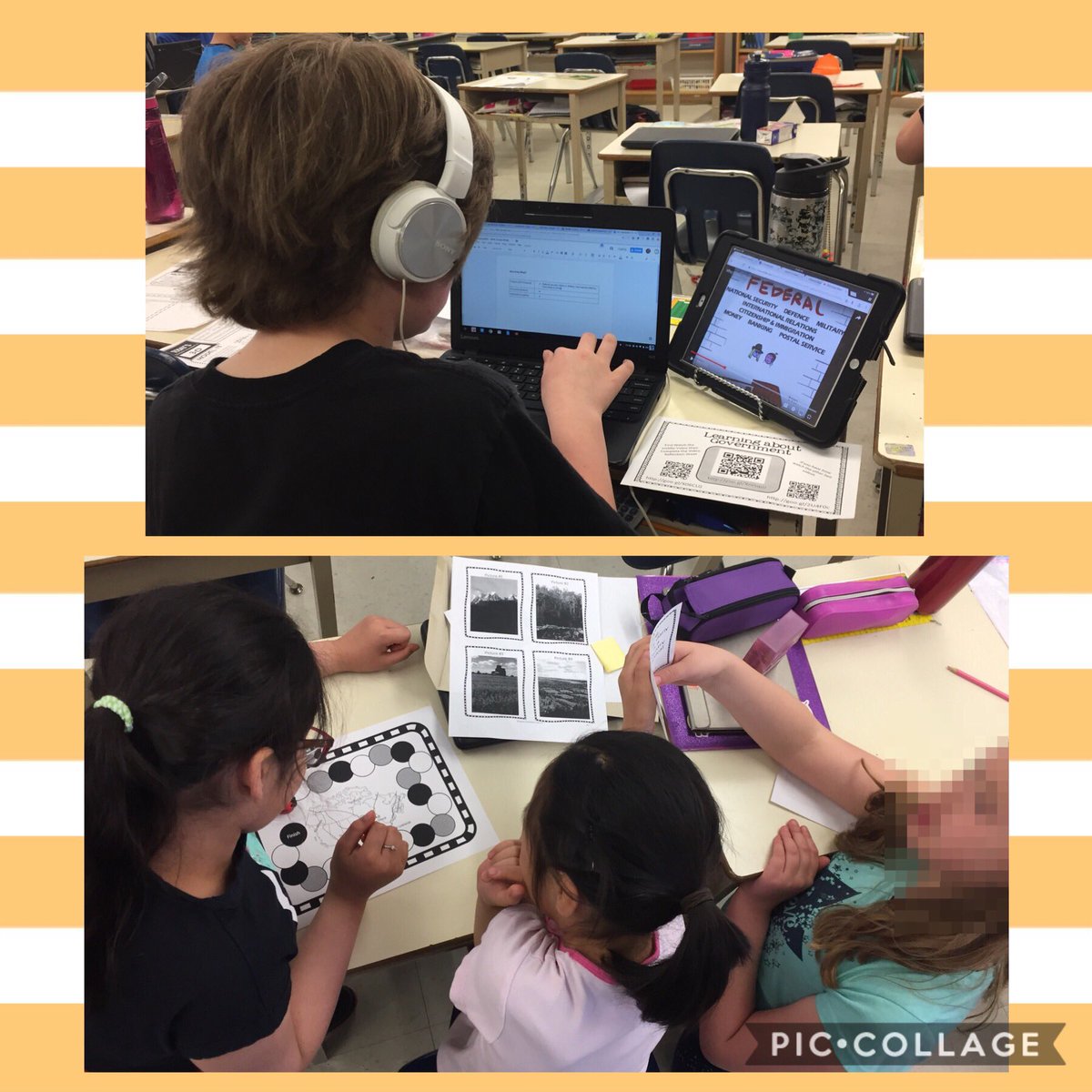 greenleesc's tweet photo. 4’s playing physical regions of Canada game, while 5’s learn “who does what?” for government - social studies #lancasterdps https://t.co/mhVbXCUqjG