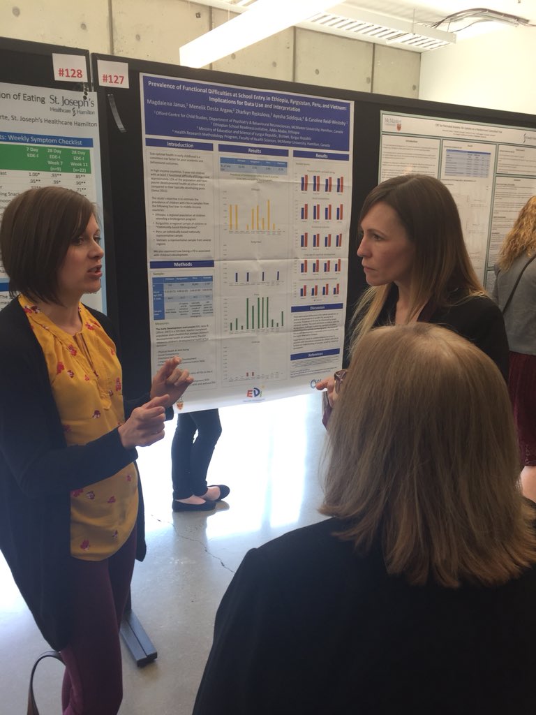 EDI_OCCS's tweet photo. Enjoying another @McMasterU Psychiatry #Research day. Here @caroreid explains one of her 4 posters! https://t.co/psFantRusB