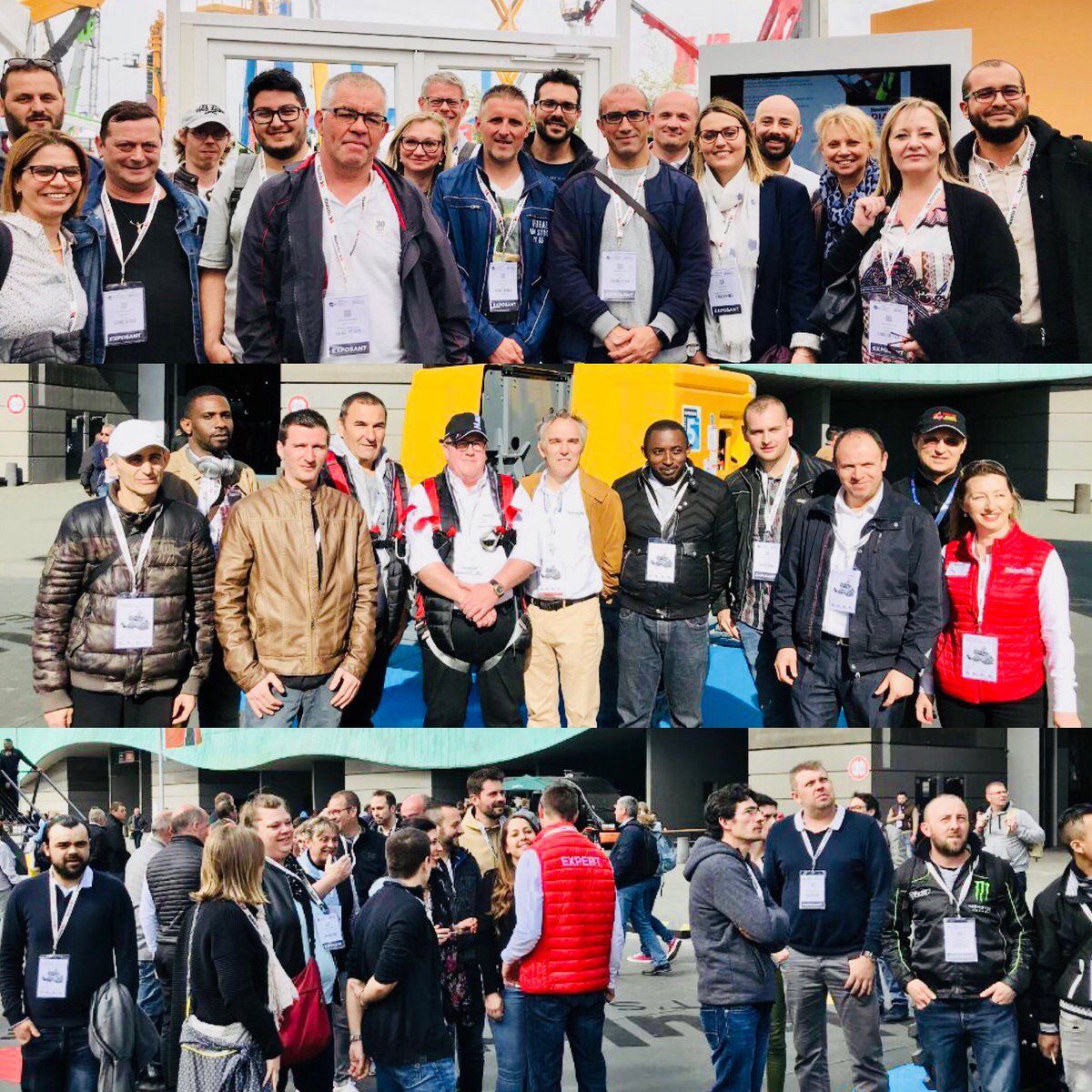 haulottegroup's tweet photo. What a better way to close @intermatparis than having our team from Lorette, L’Horme, Saint Priest, Reims and Le Creusot on our booth last Saturday 🇫🇷 Thank you all for coming 🙏🏼 #intermat #haulotte #letsdare #team https://t.co/bFN2pR1dG8