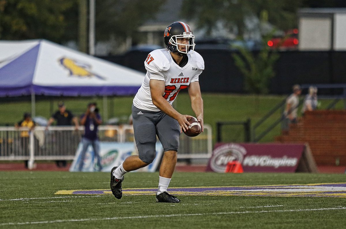 MercerFootball's tweet photo. The thunder from down under returns! ⚡️ Punter Matt Shiel to rejoin Mercer as graduate transfer.

#RoarTogether

📰: https://t.co/2q09EyRSrW https://t.co/hiTd5LpBLF