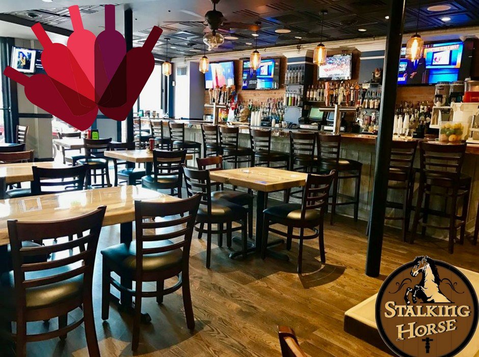 Tonight's forecast: 99% chance of Wine mixed with 99% chance of sunshine, too! $5 glasses of wine all day and night to celebrate this Spring weather we finally have. #StalkingHorse #FedHil #WineWednesday