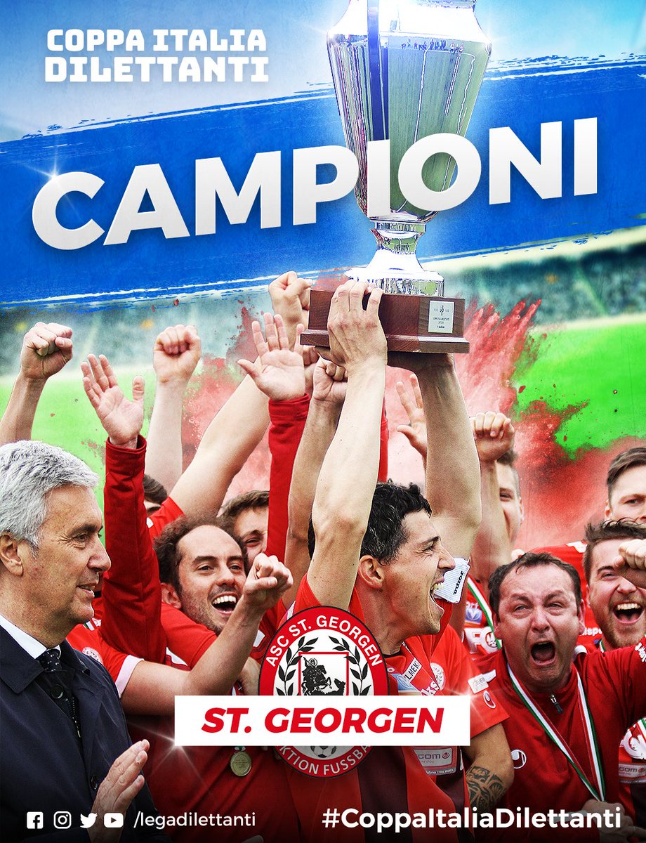 LegaDilettanti's tweet photo. 🏆🇮🇹 La #CoppaItaliaDilettanti è del @ASCStGeorgen

⚽️ Vittoria in finale 🆚 #VigorTrani 2️⃣-0️⃣

 🏅🎉🎊 Benvenuti in #SerieD https://t.co/ko2wxOlu8q