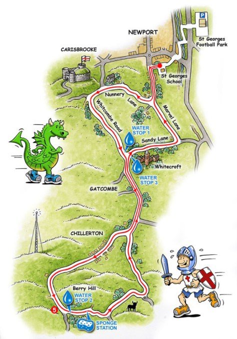 st_georges10's tweet photo. Scenic 10 mile course around the country lanes outside of #Newport #IsleofWight #slaythedragon #StGeorges10 https://t.co/1tw0OHEEwa