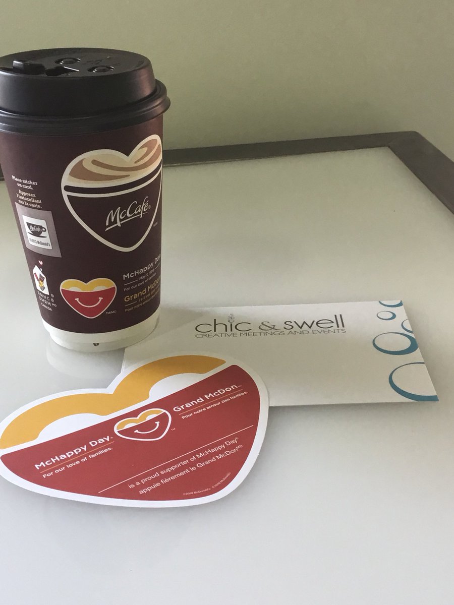 Doing our part to support a great cause! #McHappyDay2018 #CSR #coffeebreak #EventProfLife