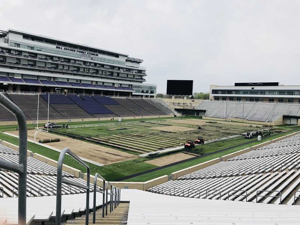 kstatesports's tweet photo. 👋 old turf! Field replacement underway at The Bill https://t.co/0PNs0iIJqL