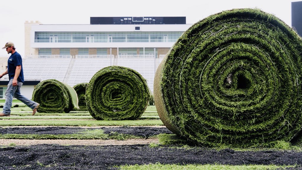kstatesports's tweet photo. 👋 old turf! Field replacement underway at The Bill https://t.co/0PNs0iIJqL