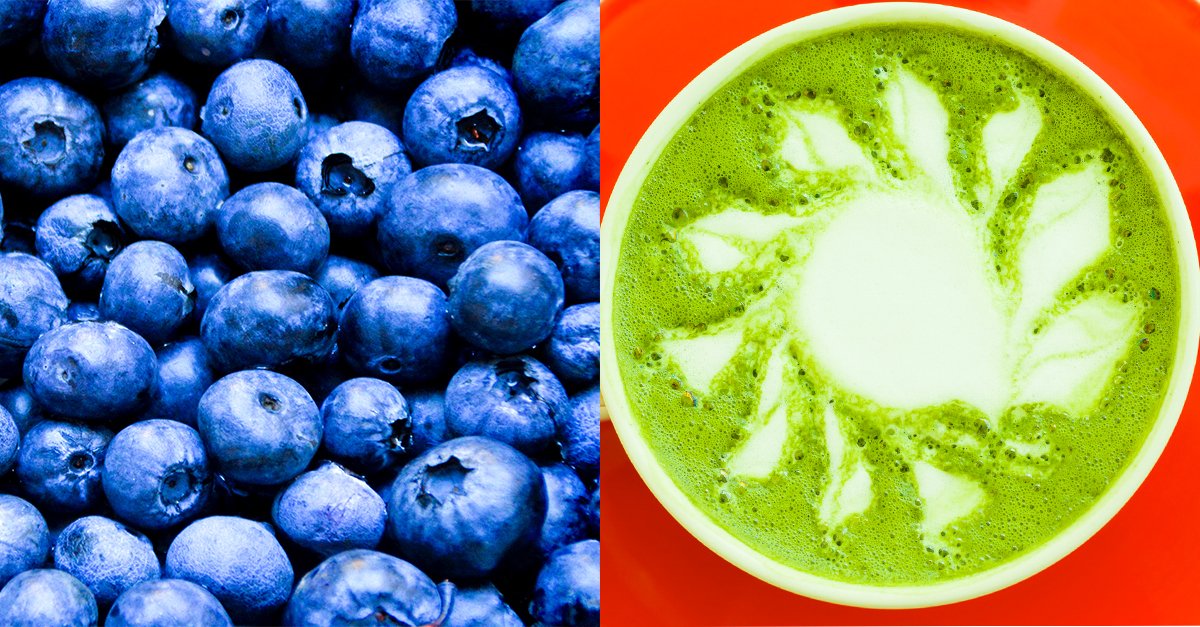 BrilliantGreenC's tweet image. Blueberries are highly regarded as antioxidant super food with a rating of 105, and Matcha green tea has over 17 times the power of blueberries. Find out more about Matcha green tea benefits NOW bit.ly/2H4FrRy #matcha #matchagreenteapowder #greentea #MatchaTea #health