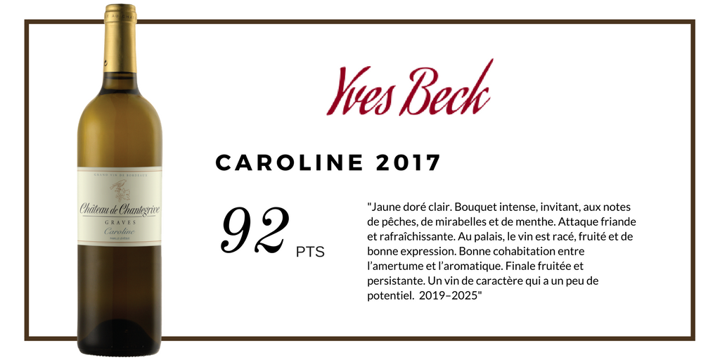 Chantegrive_MH's tweet photo. #Primeurs2017 La Cuvée Caroline 2017 notée 92 par @beckustator  ! Merci pour le joli commentaire 👏😃
 Our Caroline 2017 noted 92 by Yves Beck. Thanks for the nice comment ! ;) #bordeaux #bordeauxwines #vinsdegraves #chantegrive #yvesbeck https://t.co/Ervayl8wAB