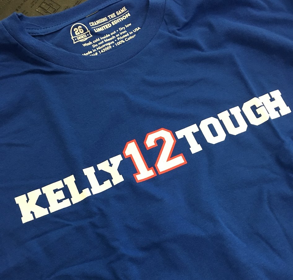 26shirts's tweet photo. It’s #TshirtTuesday… on a Wednesday! This week's giveaway is courtesy of @LeeAnneGutowski, who won a year’s worth of shirts and chose to have us give them away! 

Follow and RT for a shot at an XL "#KellyTough 2018." 1 random winner tomorrow. #BillsMafia #ThanksLeeAnne https://t.co/ggk4JMFL7p