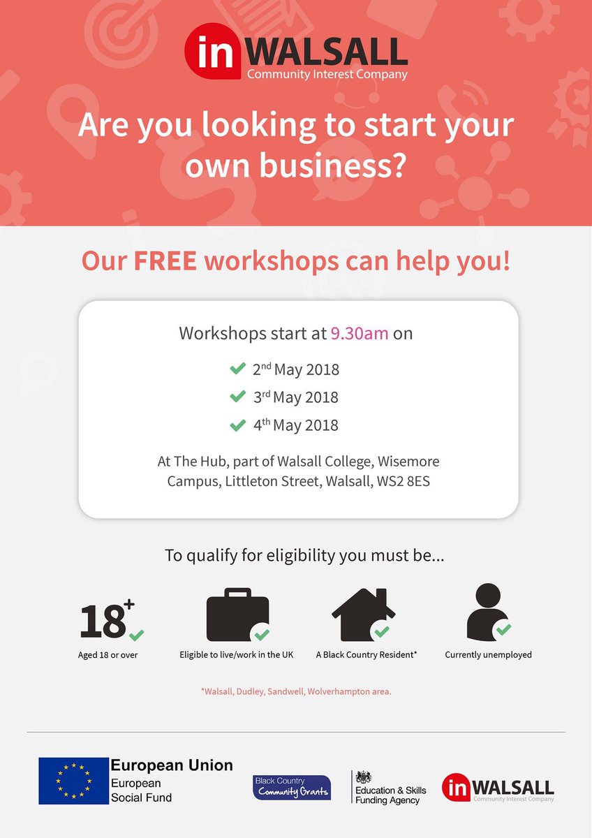 INWALSALLCIC's tweet photo. #Workshop today was Getting Started in Business, Job’s a good-un! Tomorrow is #Marketing and #SalesPlanning plus Money Matters. https://t.co/gfZSFqOfHO