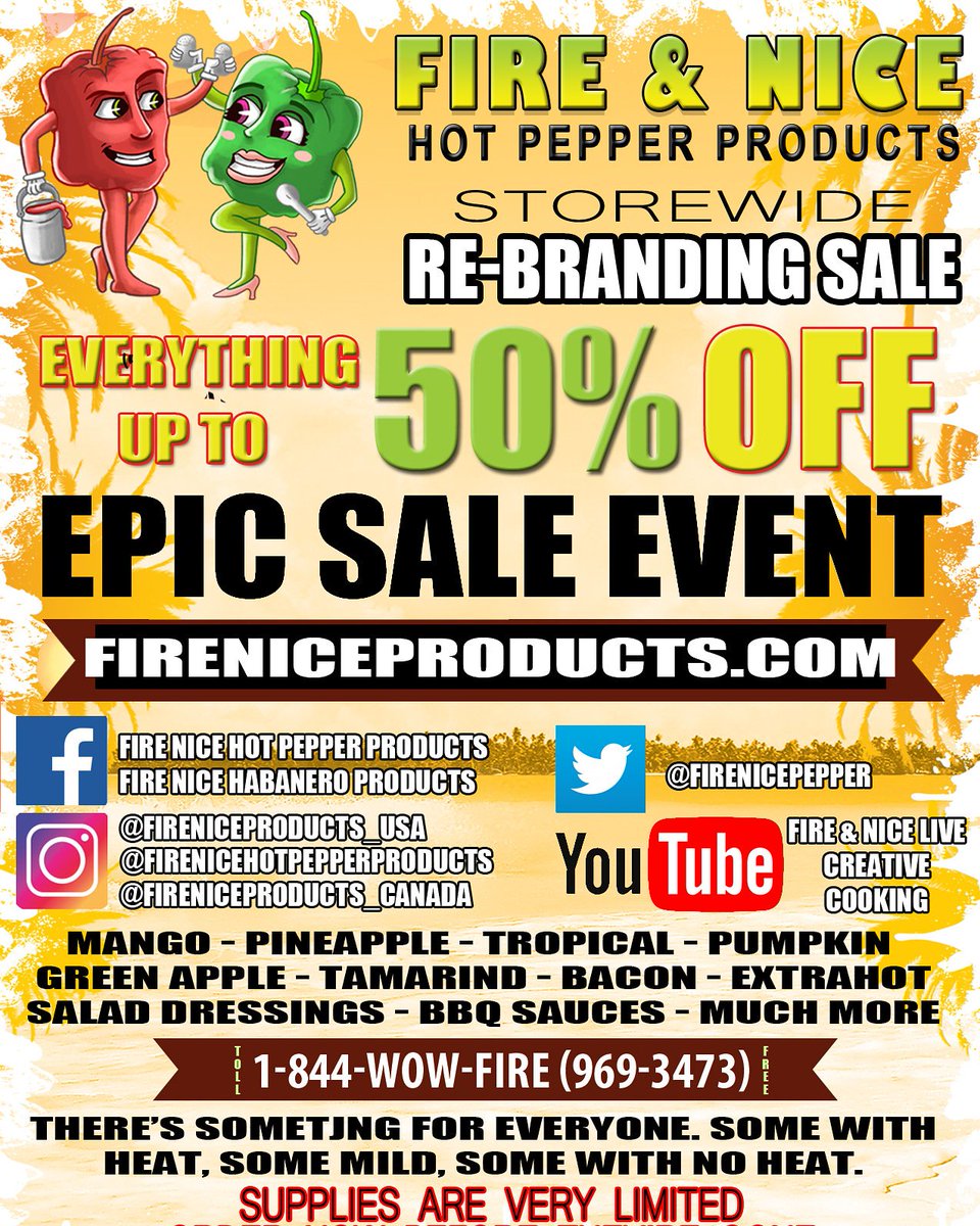 onecentcards's tweet photo. UP TO 50% off. REBRANDING SALE. With over 40 choices, how can you go wrong? ORDER YOUR FAVORITES NOW. SOME OF THEM WON'T BE BACK. 😩
https://t.co/ltKtqKF3Um or 
TOLL FREE: 1844WOWFIRE
--
#fireniceproducts #firenice #wakeupyourtastebuds #gianteagle #MarketDistrict #shopnsave https://t.co/fQvMx1EYDq